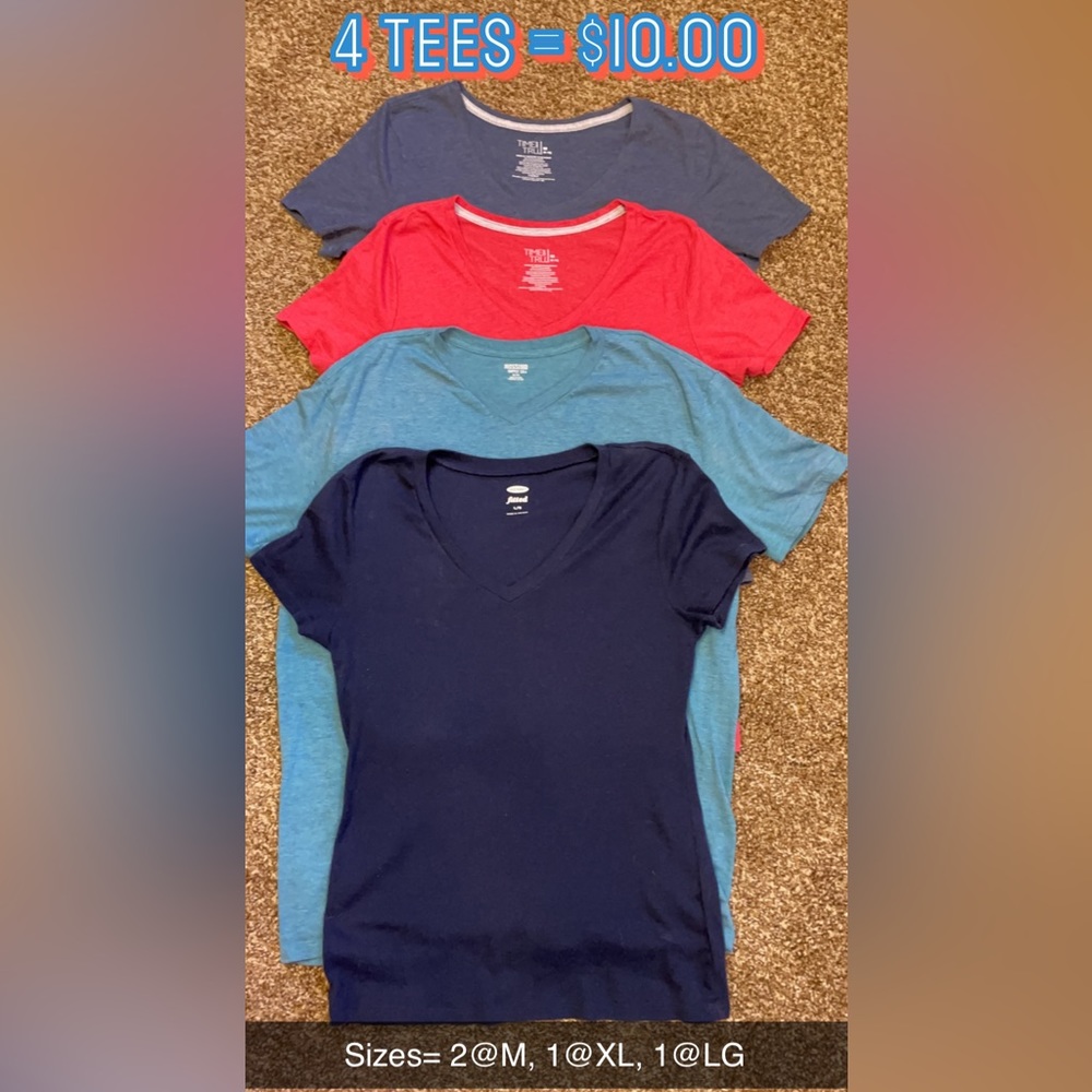 T SHIRT BUNDLE  4 tees 1 price